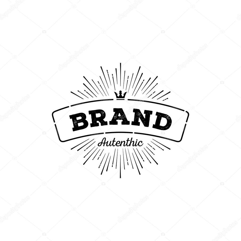 Brand grunge on white background