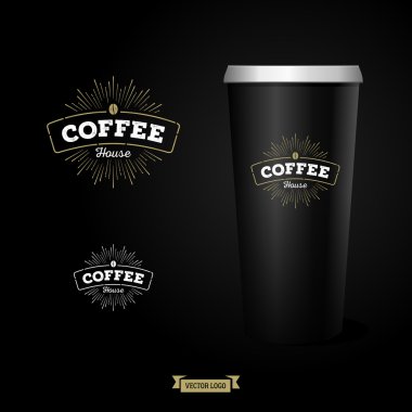 kağıt bardak kahve logolu