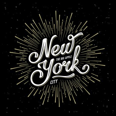 New York yazı büyük elma