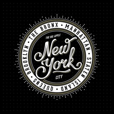 New York yazı damgası