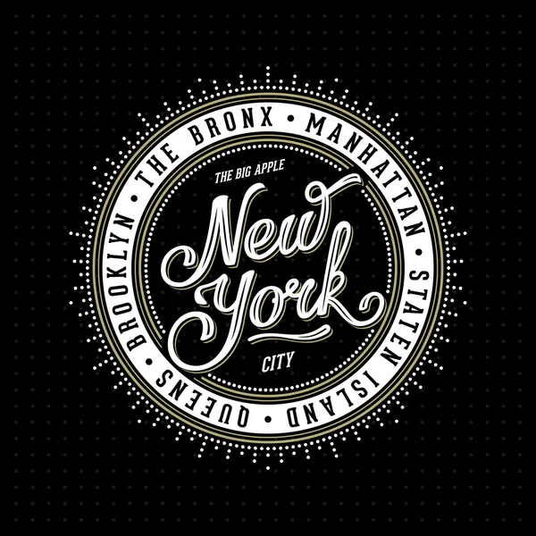 Timbre-lettres de New York — Image vectorielle