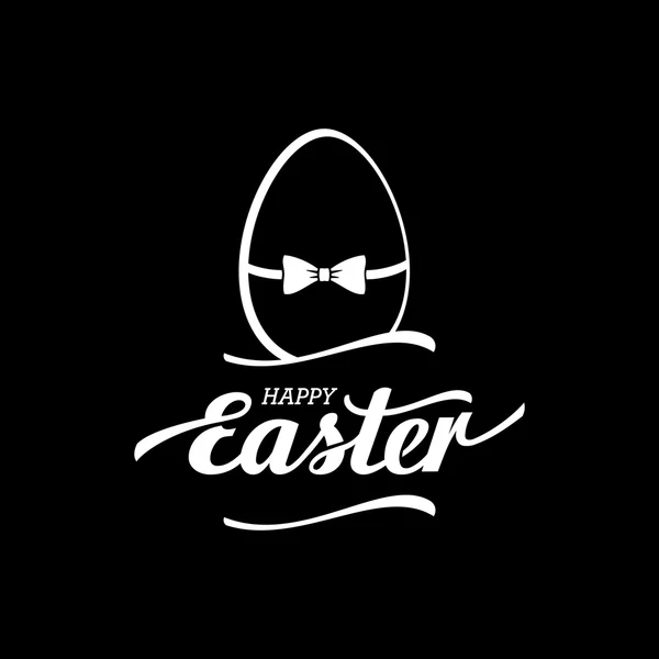 Huevo negro de Pascua — Vector de stock
