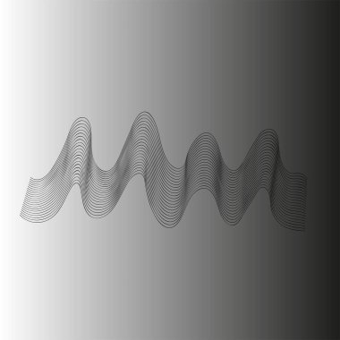  Siyah ve beyaz arka planda siyah rengin güzel geometrisi. İnce bir çizgi.