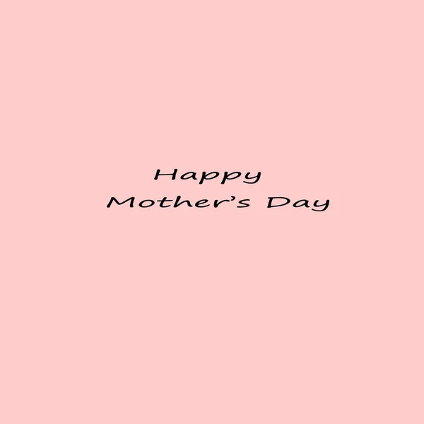 Mother\'s Day greeting card. Holiday letters.Isolated on a pink  background.