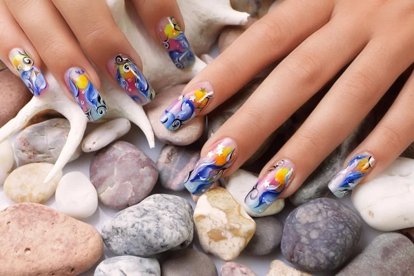 Sea nails design.