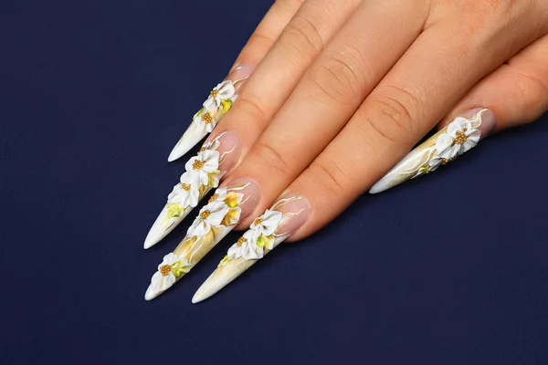 Bruiloft nagels ontwerp. — Stockfoto