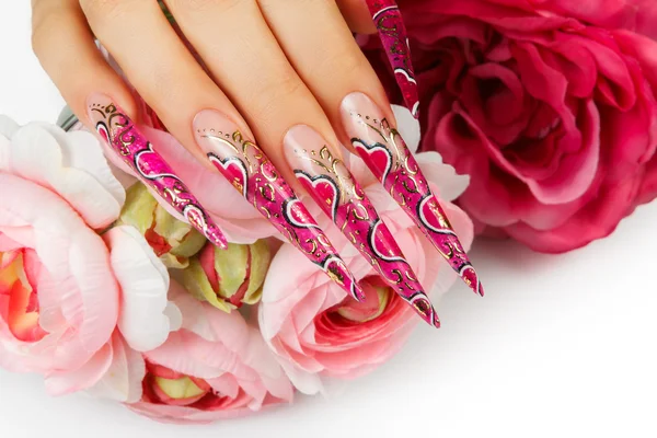 Nagels kunst design. — Stockfoto