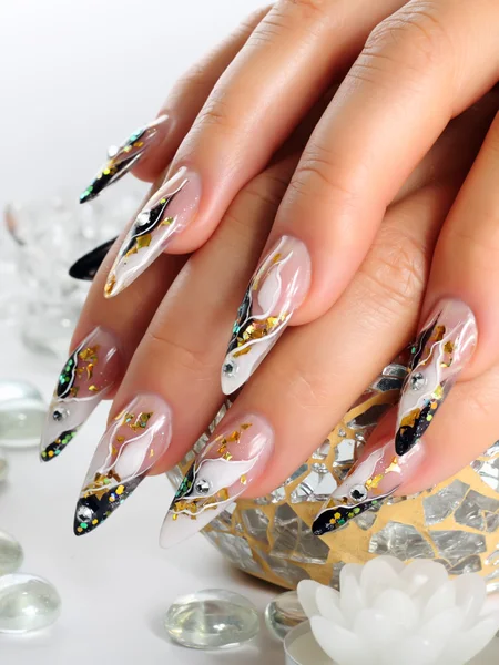 Nagels kunst design. — Stockfoto