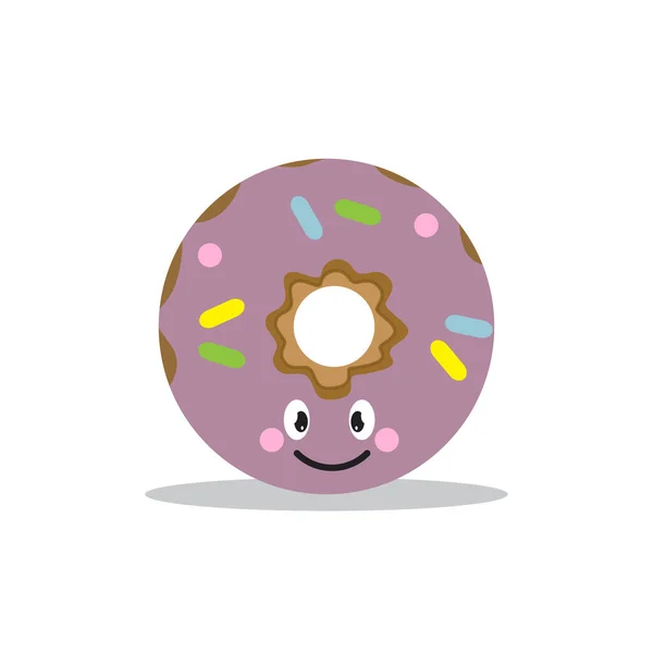 Mascote Donuts Vetor Ilustração Com Design Eps — Vetor de Stock