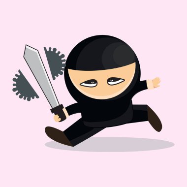 Bir ninjanın Corona 'yı öldürüşünün resmi