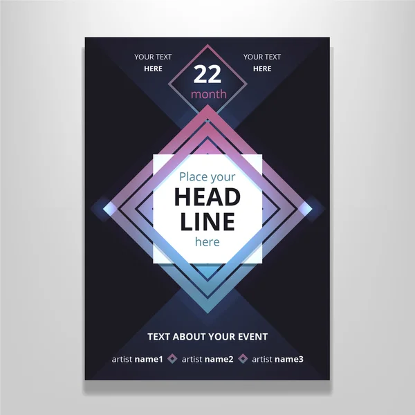 Poster ile dikdörtgen çerçeve içinde