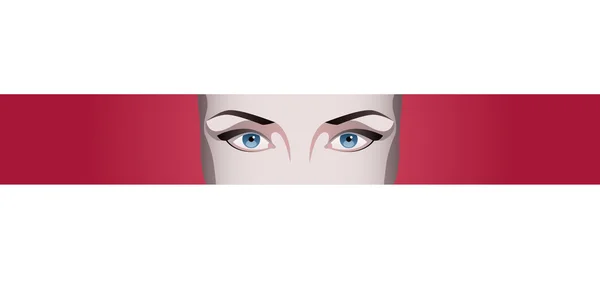 Kadın gözleri ve kaşları