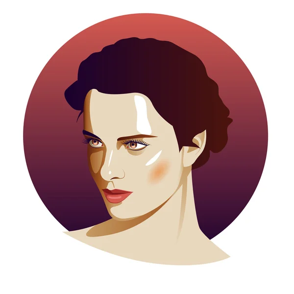 Güzel kadın yüzü