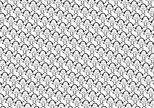 Maymunlar gülümseyen desen