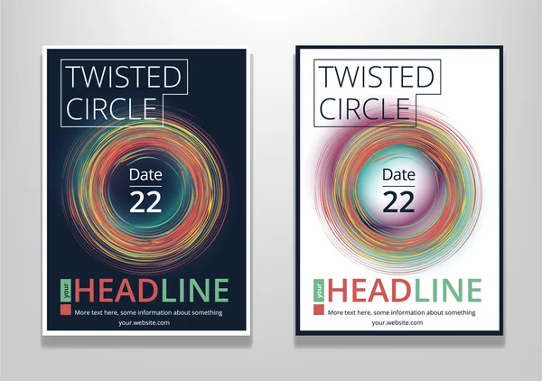 Daire şekiller dönen ile şablonu