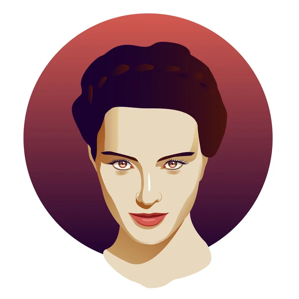 Güzel kadın yüzü