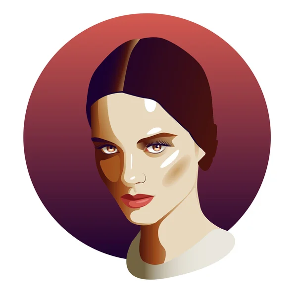 Güzel kadın yüzü