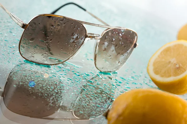 Kacamata basah refleks — Stok Foto