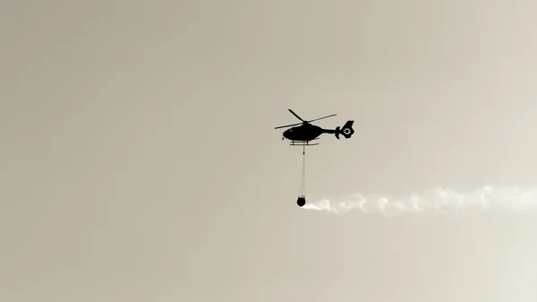 a helicopter fire