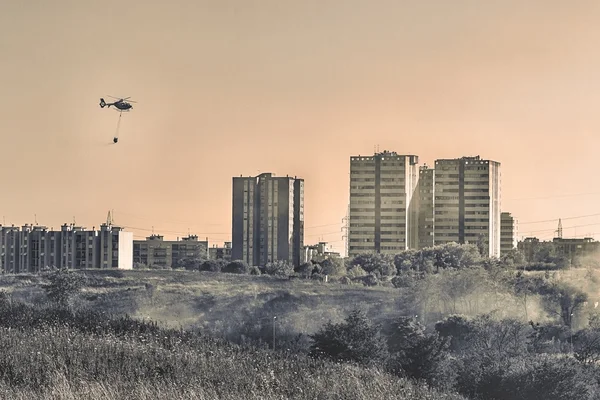 kentsel peyzaj yandı