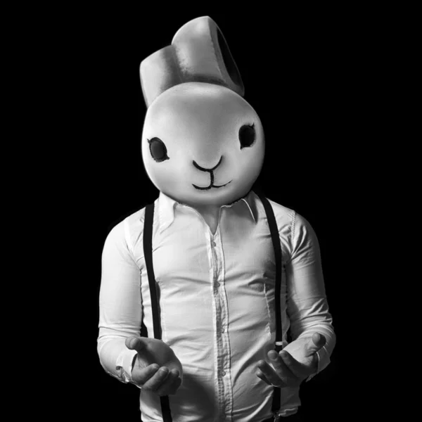Homme lapin — Photo