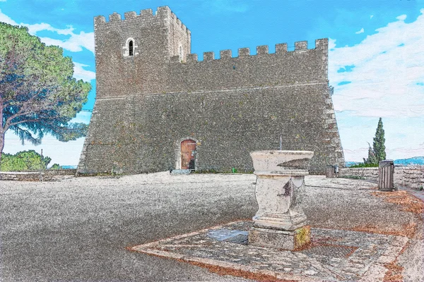 Kastil Campobasso — Stok Foto