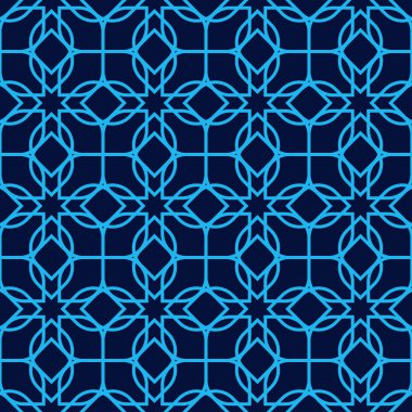 Oryantal stil İslami vektör pürüzsüz desen-İslami soyut desenli süslemeli arkaplan