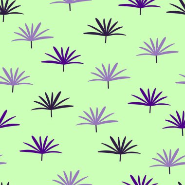 Tropikal geniş yapraklı kadın palmiyesi yapraklarının modaya uygun grafiksiz desenli tasarımı. Moda, iç mekan, ambalaj, tekstil endüstrisi için uygun sanatsal vektör bambu palmiye arka planı