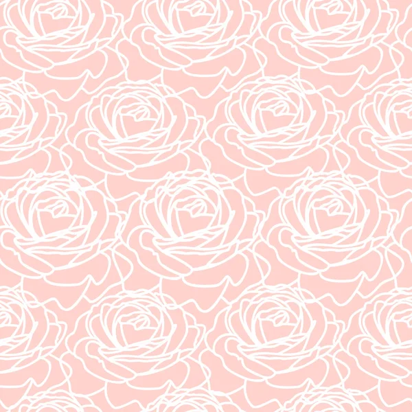 Gül hatlarının modern modaya uygun, dikişsiz çiçek desenli desenli tasarımı. Tekstil için tekrarlanan zarif çiçek dokusu arkaplanı