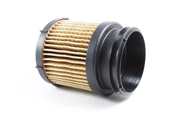 Топливный фильтр для автомобиля с двигателем — стоковое фото