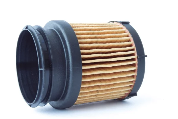 Fuel filter for engine car indetail isolate on white — Stock Photo, Image