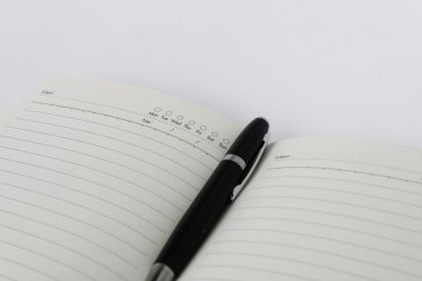 Günlüğü kitap ve kalem üzerinde arka izole etmek