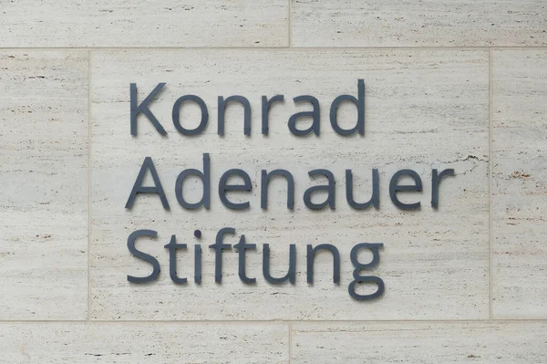 Berlim Alemanha Março 2021 Fundação Konrad Adenauer — Fotografia de Stock