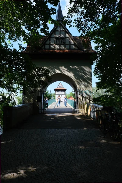 Berlin Germany July 2021 View Access Bridge Berlin Island Popular — Foto de Stock