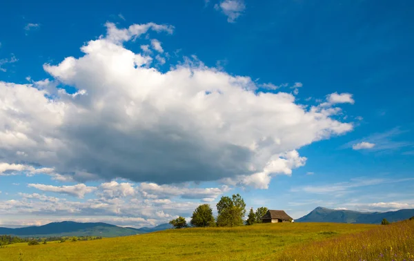 Idyllic carpathian chalet — Stock Photo, Image