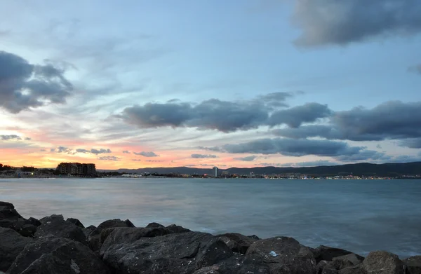 Günbatımı güneşli Beach