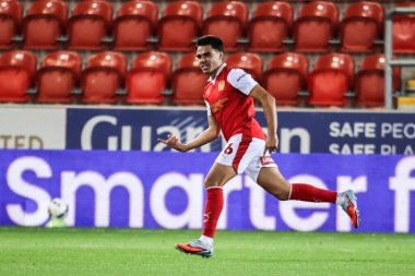 Reece James of Rotherham United celebrates his goal to make it 3-2 during the The Vertu Trophy Northern Group E match Rotherham United vs Oldham Athletic at New York Stadium, Rotherham, United Kingdom, 7th October 2025 