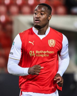 Martin Sherif of Rotherham United during the The Vertu Trophy Northern Group E match Rotherham United vs Oldham Athletic at New York Stadium, Rotherham, United Kingdom, 7th October 2025 