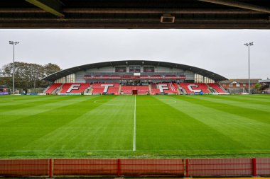 General ground views of Highbury Stadium, home ground for Fleetwood Town, prior to the The Vertu Trophy match Fleetwood Town vs Leeds United Academy at Highbury Stadium, Fleetwood, United Kingdom, 7th October 2025 