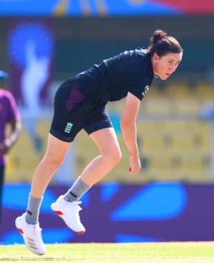 Nat Sciver Brunt (Captain) of England training during the ICC Women's World Cup match England Women vs Bangladesh Women at ACA Barsapara Cricket Stadium, Guwahati, Assam/ India, 7th October 2025 