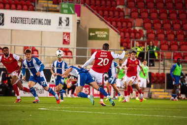 Martin Sherif of Rotherham United during the The Vertu Trophy Northern Group E match Rotherham United vs Oldham Athletic at New York Stadium, Rotherham, United Kingdom, 7th October 2025 