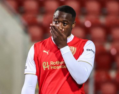 Martin Sherif of Rotherham United during the The Vertu Trophy Northern Group E match Rotherham United vs Oldham Athletic at New York Stadium, Rotherham, United Kingdom, 7th October 2025 