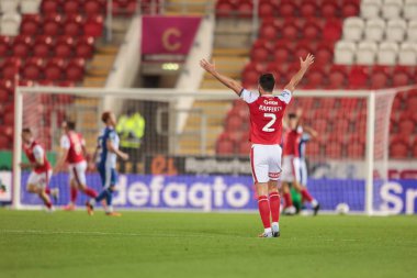 Joe Rafferty of Rotherham United celebrates an own goal by Jake Leake of Oldham Athletic to make it 2-2 during the The Vertu Trophy Northern Group E match Rotherham United vs Oldham Athletic at New York Stadium, Rotherham, United Kingdom, 7th October