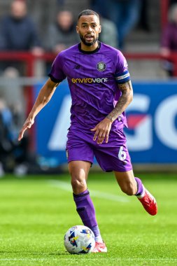 Warren Burrell of Harrogate Town during the Sky Bet League 2 match Fleetwood Town vs Harrogate Town at Highbury Stadium, Fleetwood, United Kingdom, 11th October 2025 