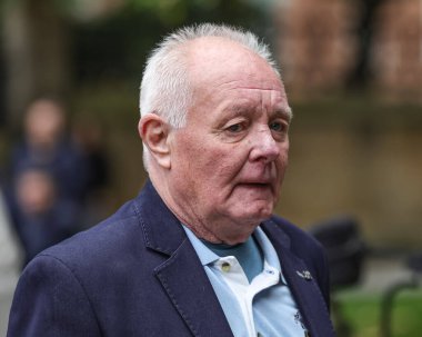 Bruce Jones arrives during Ricky Hatton' Funeral at Manchester Cathedral, Manchester, United Kingdom, 10th October 2025