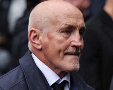Former boxer Barry McGuigan arrives during Ricky Hatton' Funeral at Manchester Cathedral, Manchester, United Kingdom, 10th October 2025 