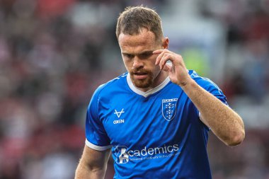 Joe Burgess of Hull KR in the pre-game warm up during the 2025 Betfred Super League Grand Final Hull KR v Wigan Warriors at Old Trafford, Manchester, United Kingdom, 11th October 2025