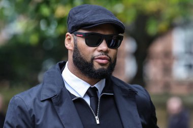 Frazer Clarke arrives during Ricky Hatton' Funeral at Manchester Cathedral, Manchester, United Kingdom, 10th October 2025