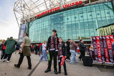 Wigan fans arrive at Old Trafford during the 2025 Betfred Super League Grand Final Hull KR v Wigan Warriors at Old Trafford, Manchester, United Kingdom, 11th October 2025 