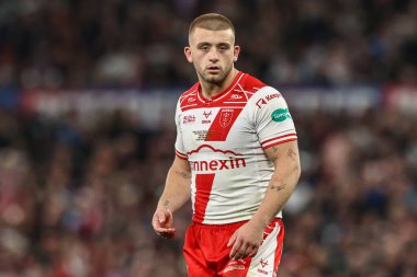 Mikey Lewis of Hull KR during the 2025 Betfred Super League Grand Final Hull KR v Wigan Warriors at Old Trafford, Manchester, United Kingdom, 11th October 2025 